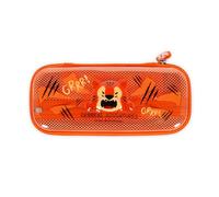 Legami - Wonderwow Pencil Case, Tiger Theme, 2 Compartments and Inner Pen Holder, Inner Compartment with Mesh Fabric, Zip Closure, 23 x 11 x 5 cm