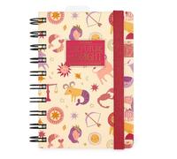 Legami - Zodiac Small Spiral Daily Diary 2026, 12 Months, Elastic Closure, Diary from January 2026 to December 2026, in FSC Certified Paper, 8.5 x 13 cm