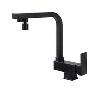 LeGDOr Drinking Water Tap Folding Tap 3 Way Tap, Water Filter Tap Three Way Water Filter Taps Kitchen Sink Black, Dual Mode
