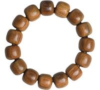 LeGDOr Meditation Prayer Buddha Beads Bracelet Necklace,Buddhist Bracelet Wood for Men,Mala Prayer Tibetan Link Cuff,Chinese Style Sandalwood Handmade Unisex Jewelry,Gifts(Color:Wooden)