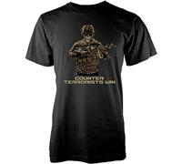 lege Men's Adult Counter Strike CSGO inspir Gaming Skeleton t Shirt Black 3XL