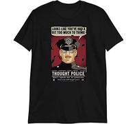 lege Men's Thought Police 1984 George Orwell Short-Sleeve T-Shirt Black M
