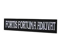 LEGEEON Fortis Fortuna Adiuvat 1x5 Name Tape John Wick Morale Tactical Military Touch Fastener Patch