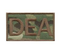 LEGEEON Multicam US DEA Federal Agency Drug Enforcement Embroidered Touch Fastener Patch