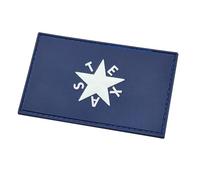 LEGEEON Texas de Zavala Flag TX Lone Star Tactical Morale PVC Rubber Patch (Full Color) Compatible with Velcro - Patches for Clothes, Tactical Gear, Plate Carrier, Airsoft Vest, and Patches for Hats