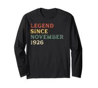 Legend 1926 99th Birthday Gifts for Men Women 99 Year Old Long Sleeve T-Shirt