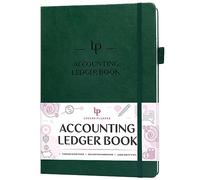 Legend Accounting Ledger Book - Hardcover Bookkeeping Log for Small Business & Personal Use - Columnar Book - Money Expense Journal - Large Format 7x10″ (Dark Green, Smaller Than A4 (7x10''))