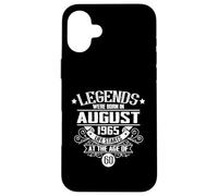 Legend August 1965 Life Starts At 60 Case for iPhone 16 Plus