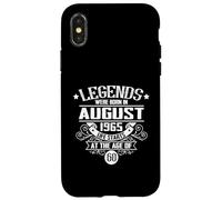 Legend August 1965 Life Starts At 60 Case for iPhone X/XS