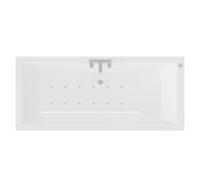 Legend Baths Legend Left Hand 12 Jet Easifit Single Ended Spa Bath | White | Acrylic | 1500mm x 700mm