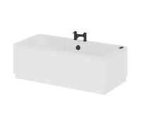 Legend Baths Legend Right Hand 6 Jet Matt Black V-Tec Single Ended Whirlpool Bath | White | Acrylic | 1500mm x 700mm