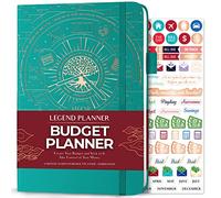 Legend Budget Planner - Financial Organizer Book. Money Account & Expense Tracker Notebook Journal for Household Monthly Budgeting (Veridian)