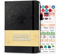 Legend Budget Planner, Undated Monthly Budgeting & Bill Book, Black