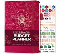Legend Budget Planner, Undated Monthly Budgeting & Bill Book, Hot Pink