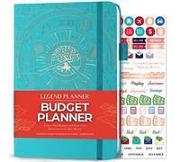 Legend Budget Planner, Undated Monthly Budgeting & Bill Book, Turquoise