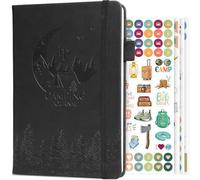 Legend Camping Journal - Hardcover Camper & RV Trip Planner - Notebook to Plan Travel & Camp Adventures with Packing Checklist, Meal Plan & Camping Bucket List - 30 Trips, A5 Size (Black)