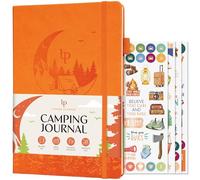 Legend Camping Journal - Hardcover Camper & RV Trip Planner - Notebook to Plan Travel & Camp Adventures with Packing Checklist, Meal Plan & Camping Bucket List - 30 Trips, 7" x 10" (Orange)