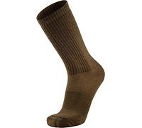 LEGEND Compression Tactical Boot Socks, Merino Wool Cold Weather, Mid-Calf Military Socks for Men & Women, Made in USA, Coyote Brown, Large