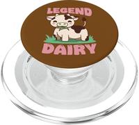 Legend Dairy Cute Cow Cartoon Farm Animal PopSockets PopGrip for MagSafe