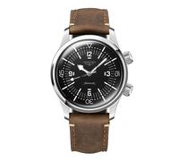 Legend Diver 39mm Mens Watch Black Leather