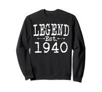 Legend Established 1940 Vintage Born In 1940 Birthday Gift Sweatshirt