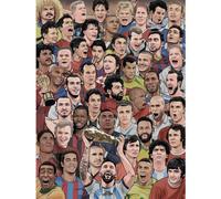 Legend Footballs Greatest Canvas Print Multicoloured (80Cm X 60Cm)