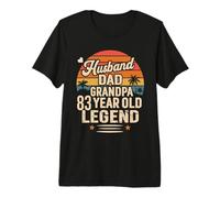 Legend Husband Dad Grandpa 83 Year Old 83rd Birthday for Men Premium T-Shirt
