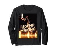 Legend in The Making Basketball Tee Fearless Dunk Graphic Long Sleeve T-Shirt