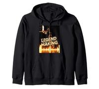 Legend in the Making Basketball Tee Fearless Dunk Graphic Zip Hoodie