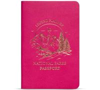 Legend National Parks Passport - US & Canada Park Passport Book with State Map & Bucket List Checklist - Adventure Planner Journal (Fuchsia Gold Foil)