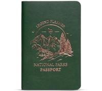 Legend National Parks Passport - US & Canada Park Passport Book with State Map & Bucket List Checklist - Adventure Planner Journal (Forest Green Gold Foil)