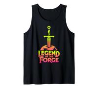 Legend of the Forge Neon Sword Design Tank Top