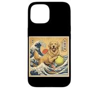 Legend Of The Golden Dog Tsunami Wave Arigatou Case for iPhone 15