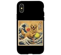Legend Of The Golden Dog Tsunami Wave Arigatou Case for iPhone X/XS