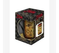 Legend Of Zelda Map Of Hyrule 470Ml Latte Mug Black (One Size)