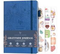 Legend Planner Gratitude Journal - Guided Daily to Foster Positivity & Happiness Grateful Notebook Write Lasts 3 Months (Mystic Blue Debossed), A5 (14 x 21cm) (LPGRATA5)