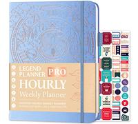 Legend Planner PRO Hourly Schedule, Weekly Daily Time Slots A4 Periwinkle