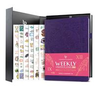 Legend Planner PRO Premium - Large Undated Weekly, Monthly & Budget Planner with Habit Tracker - Life Organizer for Time & Task Management, Goal Setting & Productivity - A4 size (Purple)