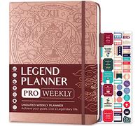 Legend Planner PRO Weekly & Monthly, Large Undated, 18x25.5, Rose Gold