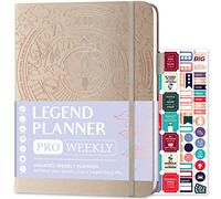 Legend Planner PRO Weekly & Monthly, Large Undated, 18x25.5, Seashell