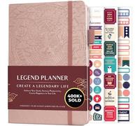 Legend Planner Undated, Weekly & Daily Goal Journal, A5 Rose Gold