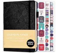 Legend Planner - Weekly & Monthly Life Planner to Hit Your Goals & Live Happier. Organizer Notebook & Productivity Journal. A5 (Black)
