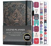 Legend Planner - Weekly & Monthly Life Planner to Hit Your Goals & Live Happier. Organizer Notebook & Productivity Journal. A5 (Mystic Gray)