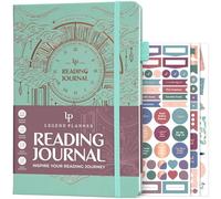 Legend Reading Journal for Book Lovers - Reading Log Tracker for Adults & Kids - Book Nerd Gifts & Accessories, 180 Reviews (Mint Cream)