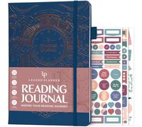 Legend Reading Journal for Book Lovers - Reading Log Tracker for Adults & Kids - Book Nerd Gifts & Accessories, 180 Reviews (Blue)