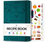 Legend Recipe Book - Blank Family Cookbook to Write In Your Own Recipes - Empty Cooking Journal - Personalized Cooking Notebook, Hardcover, A5-Sized, 58 Recipes In Total - Dark Teal