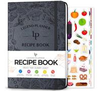 Legend Recipe Book, Blank Food Cook Journal, 14.5x21.5cm, Mystic Grey