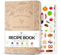 Legend Recipe Book, Blank Food Cook Journal, 14.5x21.5cm, Seashell