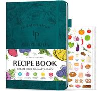 Legend Recipe Book, Blank Food Cook Journal, 18x25.5cm, Dark Teal