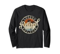Legend Retired 2026 Retro Vintage Retirement Gifts for Men Long Sleeve T-Shirt